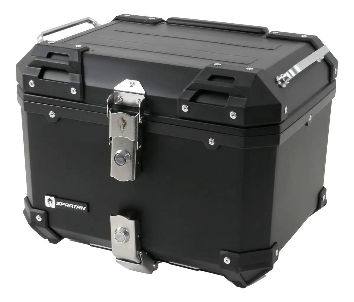 Maletero Moto Spartan Doble Lock 45lt Negro