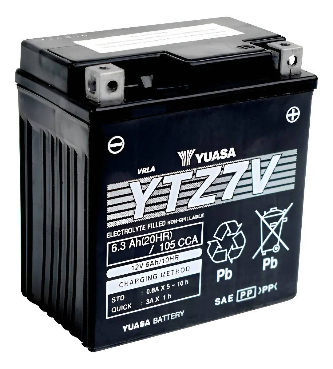 Bateria Moto Yuasa Original Honda Xre 300 Nmax Connect Ytz7v Derecho