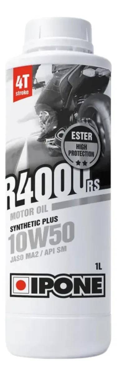 Aceite De Motor Ipone R4000 Rs 10w-50 Semi-sintético Para Moto Y Cuatriciclo