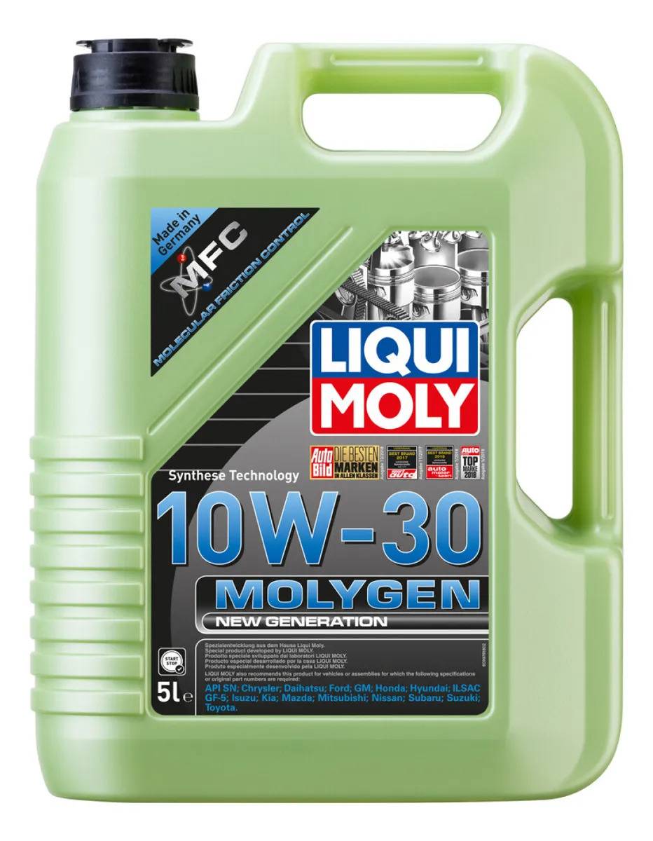 Aceite Hidrocraqueado Molygen New Gen 10w-30 Liqui Moly 5 L