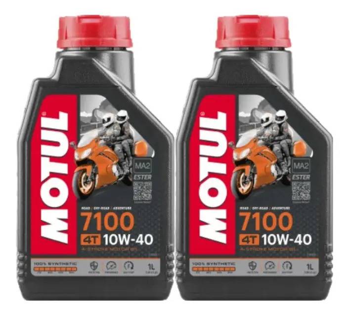Aceite Para Motor Motul Sintético 10w-40 Para Moto/cuatriciclo 2 Unidades X 1l / 2l
