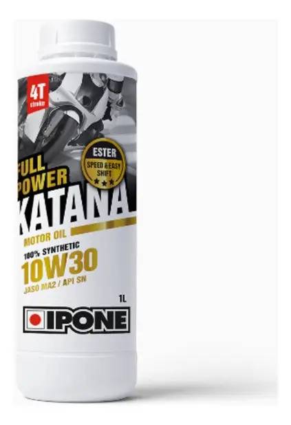 Aceite Lubricante Moto Ipone Katana 100% Sintetico 10w30 1l