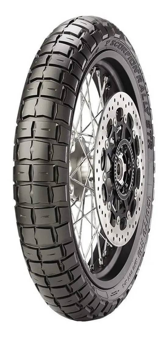 Llanta Delantera Para Moto Pirelli Trail On Off Scorpion Rally Str Sin Cámara De 120/70 R19 V 60 X 1 Unidad
