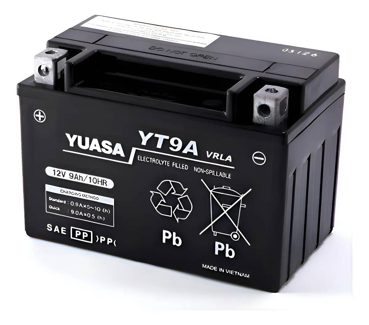 Batería Moto Yuasa Original Dominar 400 Versys 300 Yt9a Izquierdo