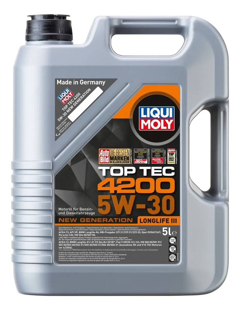 Liqui Moly Aceite Sintético Top Tec 4200 5w30 Longlife 5l