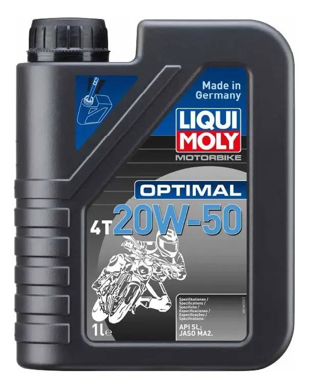 Aceite Lubricante Liqui Moly Semi-sintético 20w-50 Moto 1l
