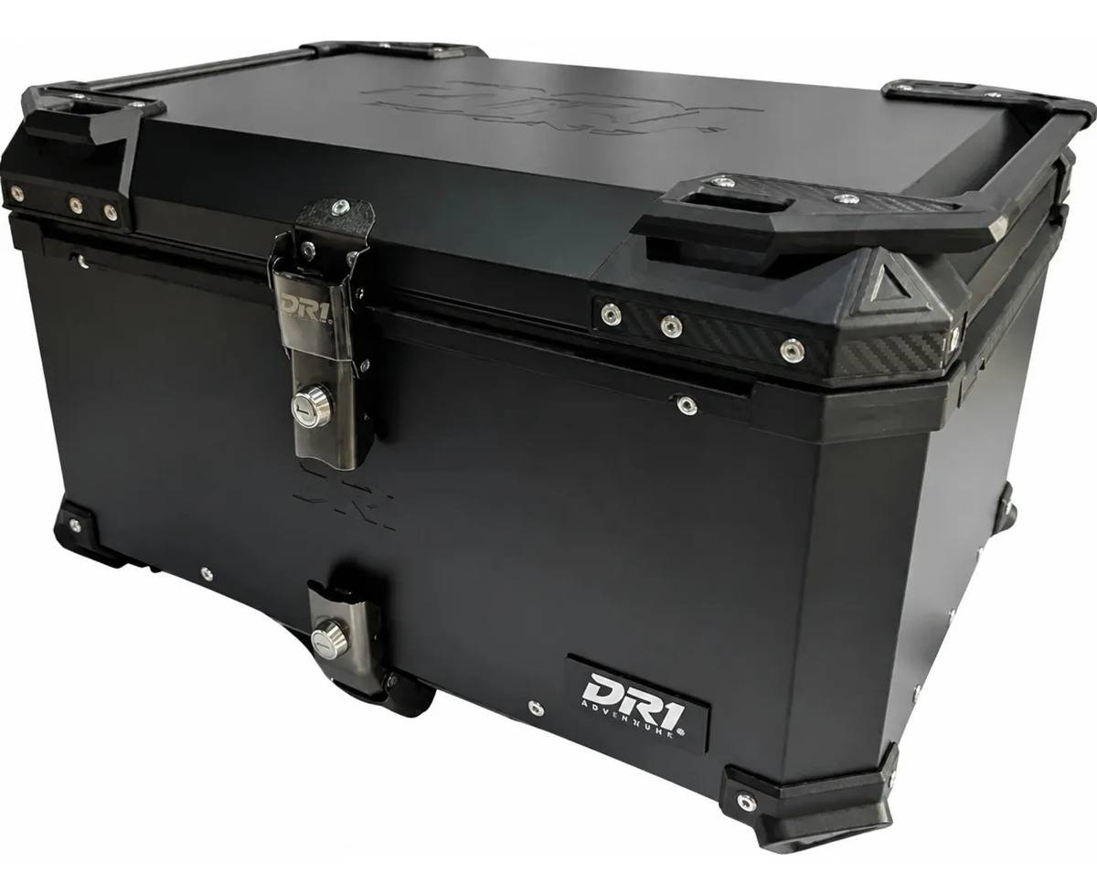 Baul Maletero Dr1 65 Litros Espaldar Aluminio Desmontable Negro