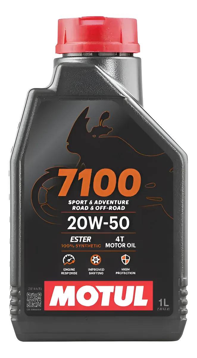 Aceite Lubricante Motor Motul 7100 Sintético 20w-50 Motos 1l