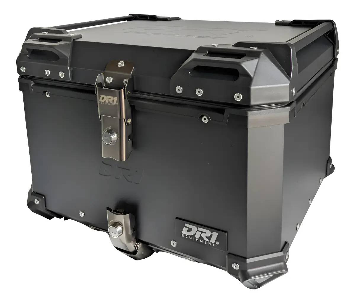Baul Maletero Dr1 57 Litros Espaldar Aluminio Desmontable Negro
