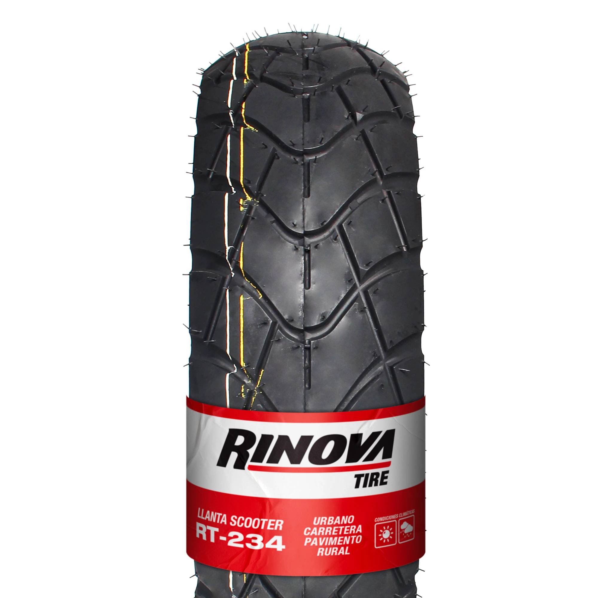 Llanta Moto Scooter 120/70-12 Rinova Tires RT-234 58J Sellomatic