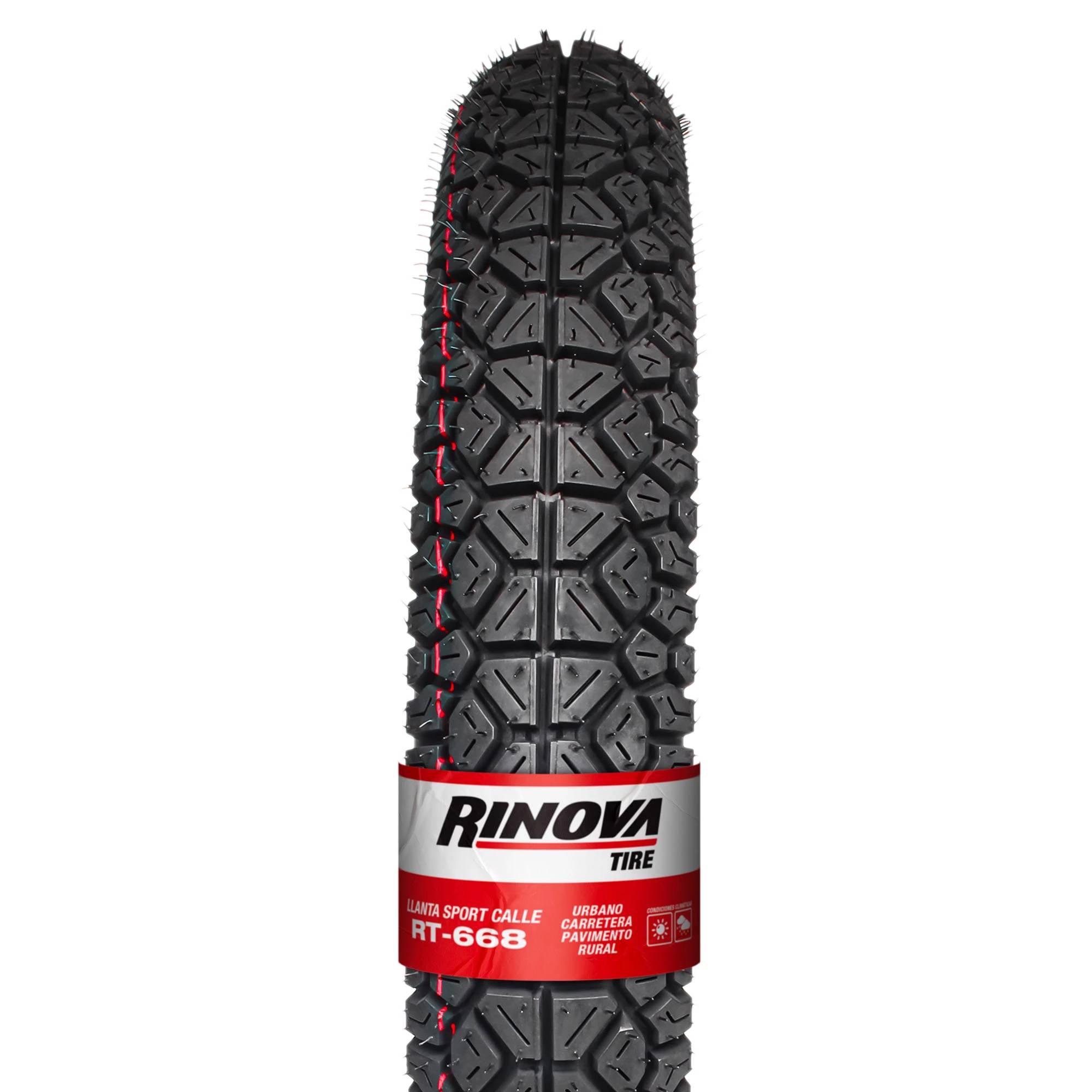 Llanta Moto Sport Calle 100/90-18 Rinova RT-668 68L Sellomatic