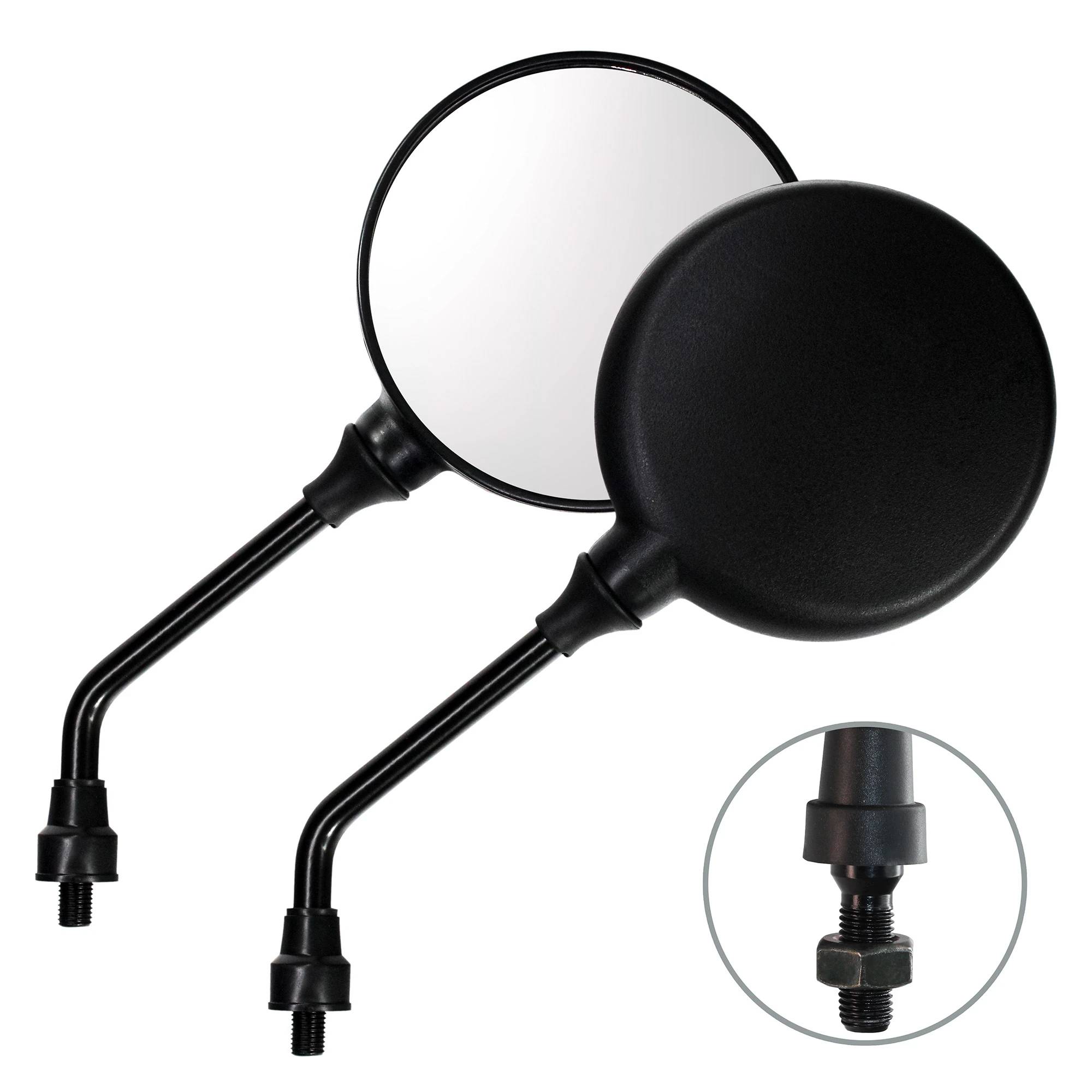 Juego de Espejos 10 mm Izquierdo y Derecho Rosca Contraria para Bajaj Boxer CT100