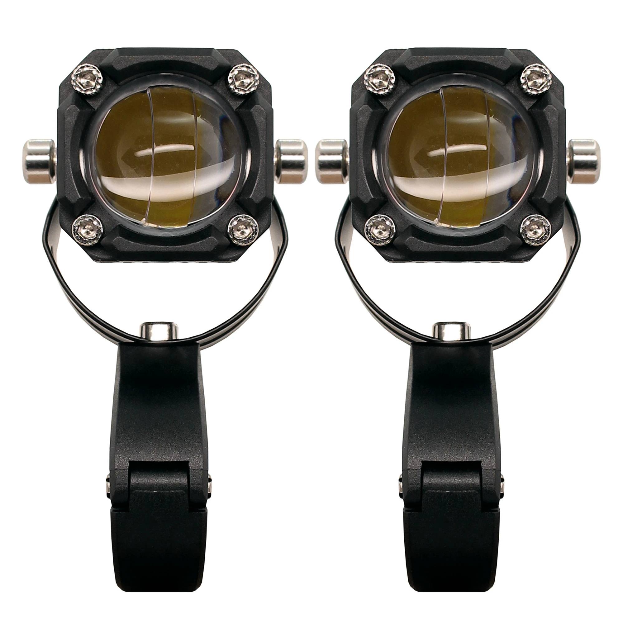 Kit x2 Exploradoras LED Tipo Ojo Diablo para Moto 12V DC 24W 2800 Lúmenes