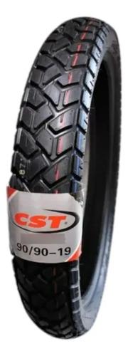Llanta Delantera Moto Cst C6559 90/90-19 Con Cámara Trail Urbano Todo Terreno 4