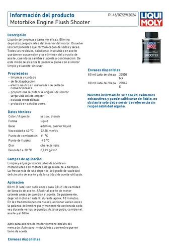 Aditivo Limpiador Motor Moto Engine Flush Liqui Moly 80ml 4