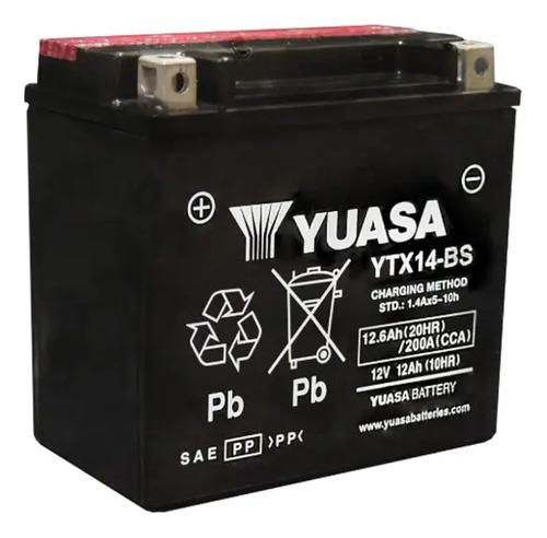 Batería Moto Yuasa Original Bmw Gs 1200 Adventure R Ytx14 Izquierdo 3