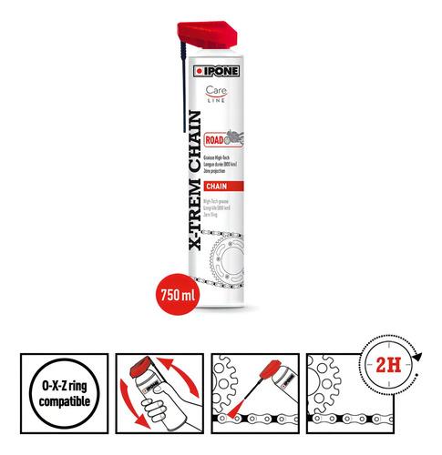 Lubricante X-trem Chain Road X 750ml Ipone 2