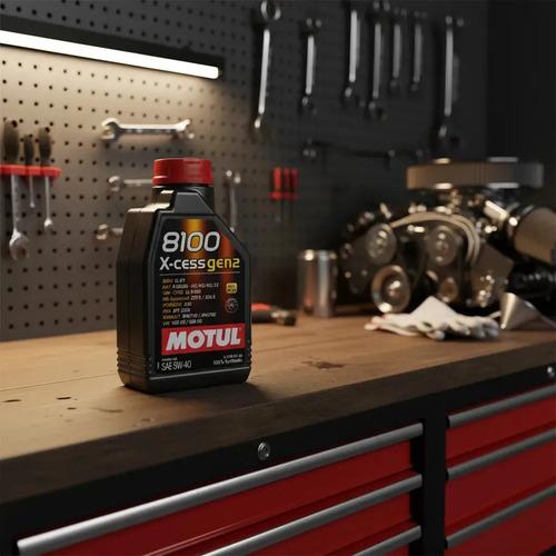 Aceite Para Motor Motul Sintético 5w-40 Para Carro/camioneta De 1 Unidad X 1l 4