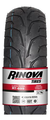 Llanta Delantera/trasera Para Moto Rinova Rt-699 Sin Cámara De 140/60-17 L 78 X 1 Unidad