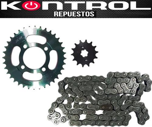 Kit De Arrastre Para Yamaha Fz150 Fz-s  Reforzado Orginal Kn Plateado 4