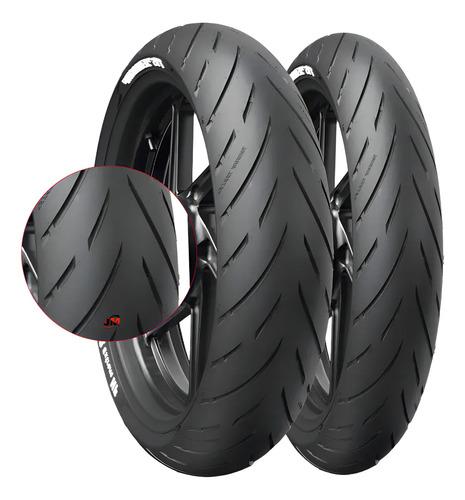 Kit 2 Llantas 150/60-17 Y 110/70-17 Eurogrip Atr 3165 Zr Radial Tl 2