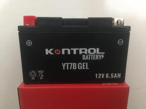 Batería Moto Akt 200 Sm Kontrol Yt7b Gel 4