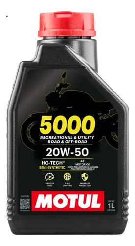 Par Aceites Lubricant Moto Motul 5000 Sintetic 20w-50 2l 2