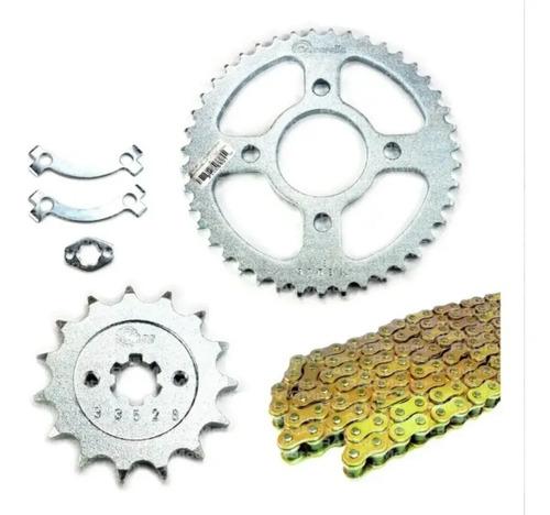 Kit Arrastre Akt Ttr 125 150 Reforzado Cassarella Original Dorado 2
