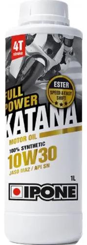 Aceite Lubricante Moto Ipone Katana 100% Sintetico 10w30 1l 2