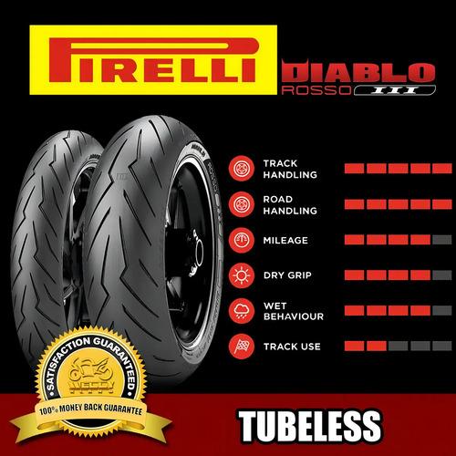 Pirelli Diablo Rosso Iii Sin Cámara De 100/80r17 H 52 5