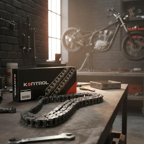 Cadena Moto 520 Oring 110l Reforzada Repuesto Kn Original Negro 2