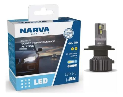 Kit Bombillo Led Carro Moto Narva Alta Potencia H4 Triceta H4 Blanco Blanco Frío