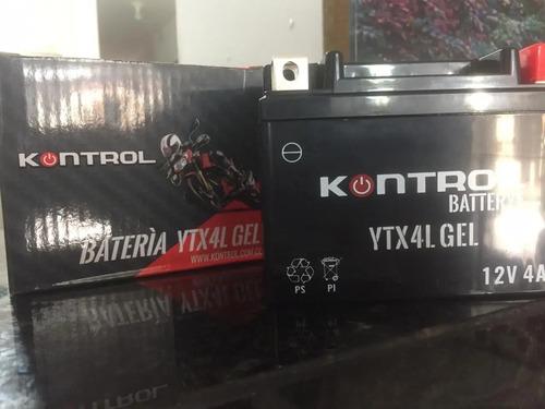 Batería Para Moto Hero Splendor Ismart Kontrol Ytx4l Gel Derecho 3