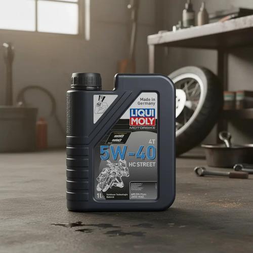 Aceite Lubricante Moto Liqui Moly Street Hc 5w40 Sintetic 1l 6