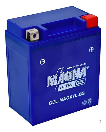 Batería Moto Akt Ttr 125 Xtz 250 Cb 190 Ultra Gel Magx7l Bs Derecho