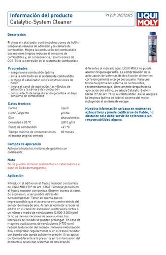 Aditivo Limpia Catalizador Liqui Moly System 300ml 3