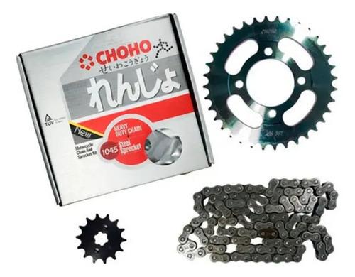 Kit De Arrastre Akt Nkd 125 Y Sl 125 Speed Racing Choho Rp Plateado 3