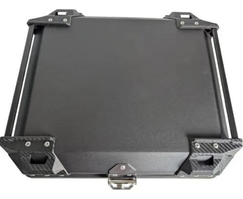 Baúl Moto 57 L Negro Con Soporte Desmontable Y Espaldar Acolchado Dr1 5