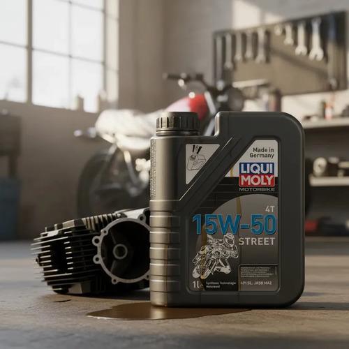Aceite Para Motor Liqui Moly Sintético 15w-50 Para Moto/cuatriciclo De 1 Unidad X 1l 4