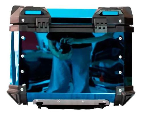 Maletero Cuadrado Dr1 Alu Pro Acero 45 Lt Azul 5