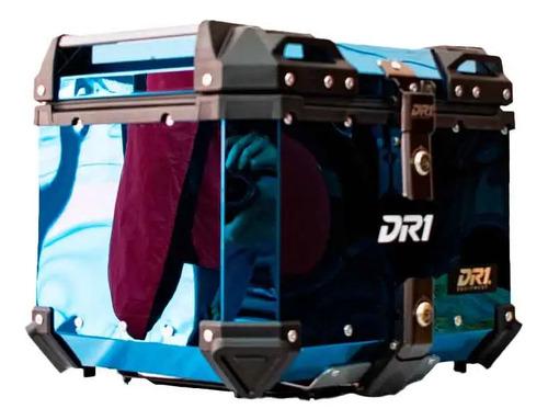 Maletero Cuadrado Dr1 Alu Pro Acero 45 Lt Azul 2