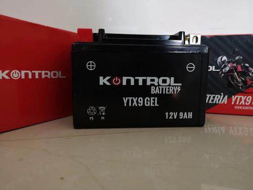 Batería Moto Honda Trx 250 Versys 300 Mt03 Kontrol Ytx9 Gel Izquierdo 2