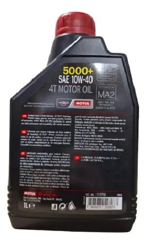 Aceite Lubricant Motor Motul 5000 Moto 4t 10w40 Sintetico 1l 2
