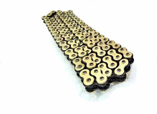 Cadena De Moto 520 Oring 120l Reforzada Dorada Repuesto Rb Dorado 3