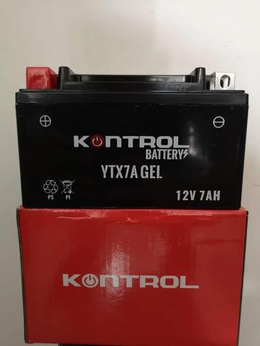 Batería Moto Akt 200 Jet 5 Jet 4 Xm 180 Kontrol Ytx7a Gel Izquierdo 4