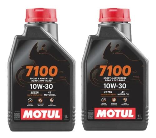 Aceite Lubricante Motor Motul 7100 Sintético 20w-50 Motos 1l 2