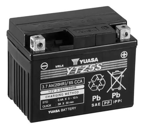 Batería Moto Yuasa Cb 110 Eco Deluxe Best Splendor Ytz5s Derecho 3