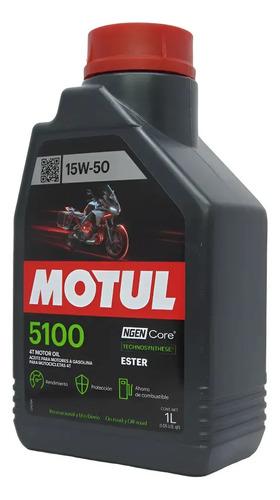 Aceite Moto Motul 5100 15w50 Api Sp Ma2 Semisintético X1 L. 2