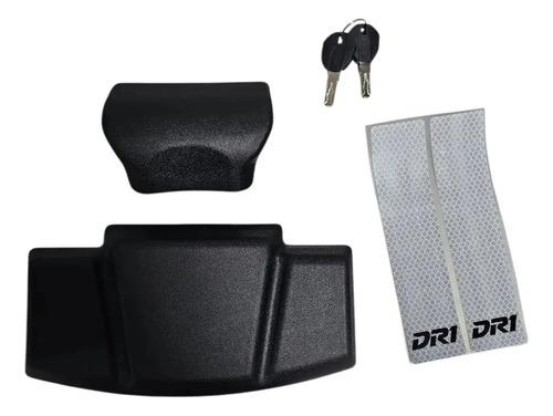 Maletero Moto Dr1 Adventure 36 Litros Con Espaldar Negro 2
