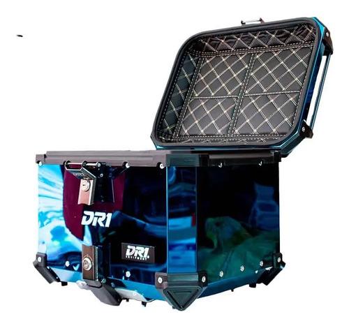 Maletero Cuadrado Dr1 Alu Pro Acero 45 Lt Azul 10